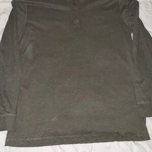 Weatherproof Olive Green Long Sleeve Henley